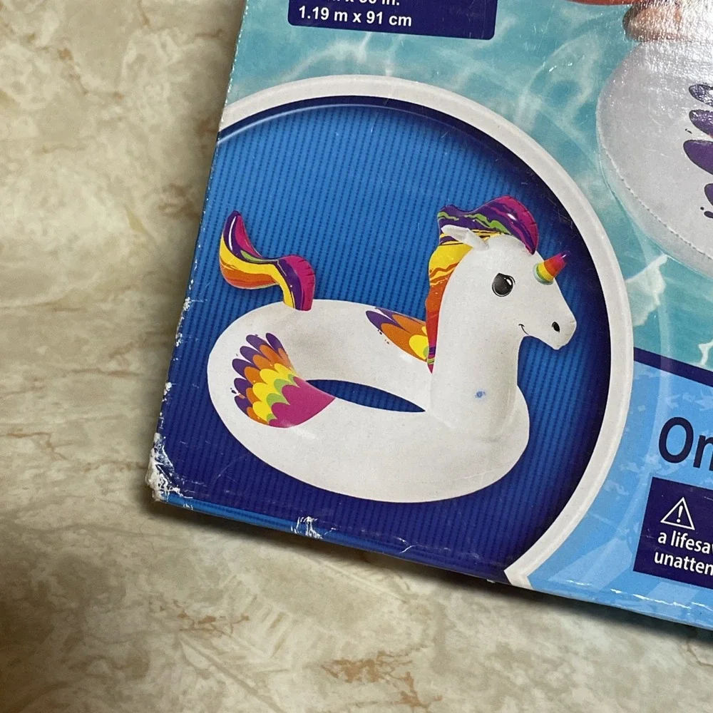 H2O GO! Fantasy Unicorn Swim Tube 43 in x 31.5 in x 28 in pool‎ float NIB